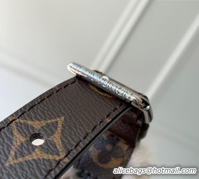 Well Crafted Louis Vuitton Hills Pochette Hobo Bag in Grey Mink Fur M15031 2025