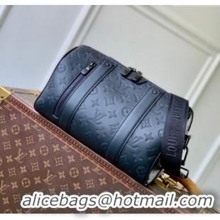 Well Crafted Louis Vuitton Mens City Keepall Bag in Black Monogram Shadow Leather M26750 2025