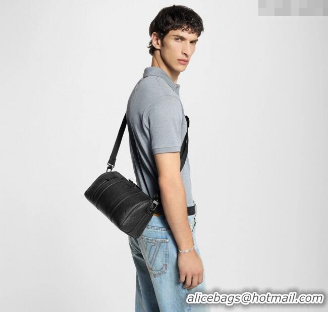 Well Crafted Louis Vuitton Mens City Keepall Bag in Black Monogram Shadow Leather M26750 2025