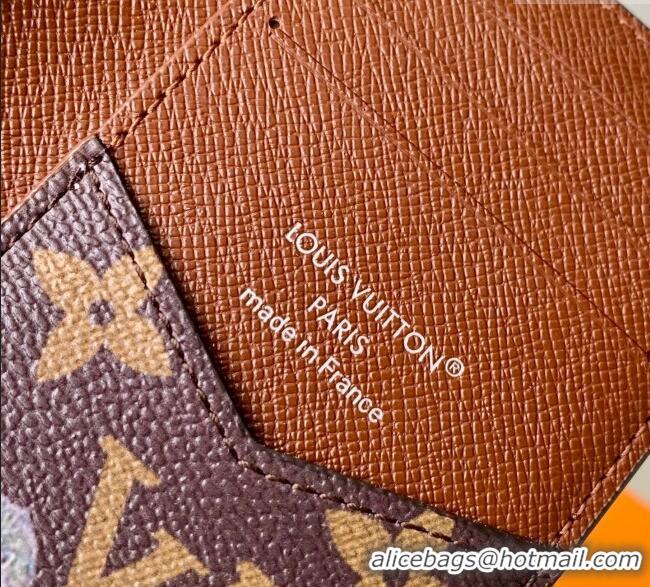 Super Quality  Louis Vuitton Pocket Organizer Wallet in Monogram Forest Canvas M27020 Brown 2025