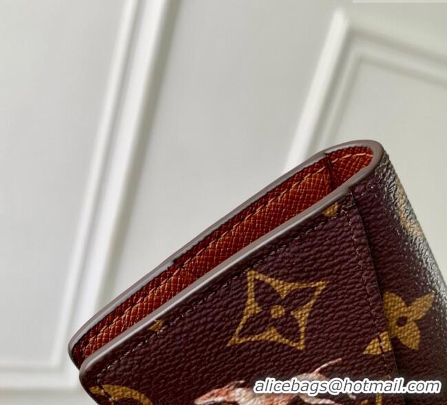 Super Quality  Louis Vuitton Pocket Organizer Wallet in Monogram Forest Canvas M27020 Brown 2025