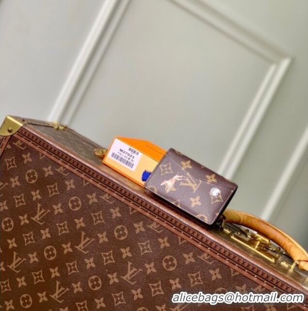 Super Quality  Louis Vuitton Pocket Organizer Wallet in Monogram Forest Canvas M27020 Brown 2025