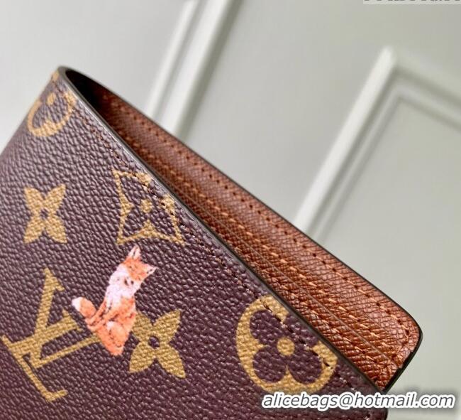 Super Quality Louis Vuitton Multiple Wallet in Monogram Forest Canvas M27057 Brown 2025