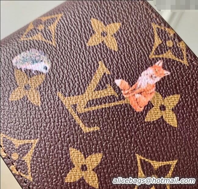 Super Quality Louis Vuitton Multiple Wallet in Monogram Forest Canvas M27057 Brown 2025