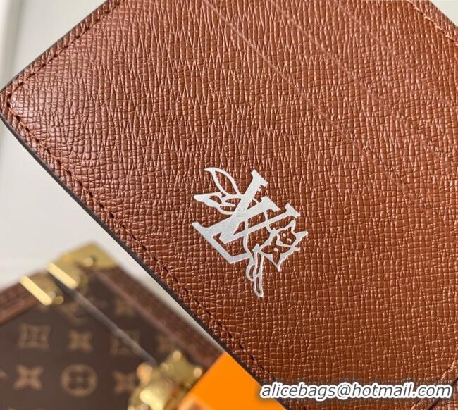 Super Quality Louis Vuitton Multiple Wallet in Monogram Forest Canvas M27057 Brown 2025