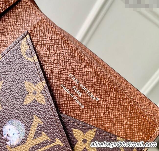 Super Quality Louis Vuitton Multiple Wallet in Monogram Forest Canvas M27057 Brown 2025