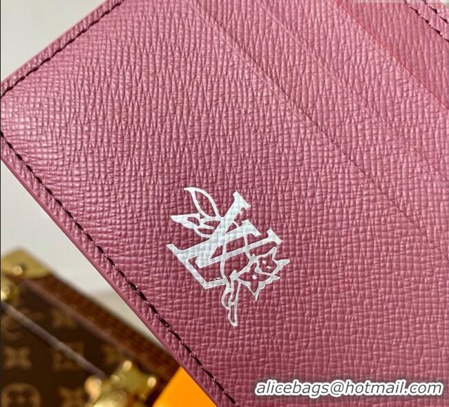 Top Quality Louis Vuitton Multiple Wallet in Monogram Forest Canvas M27057 Burgundy 2025