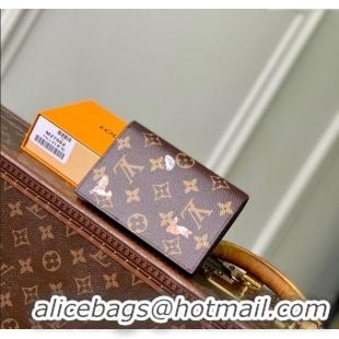 Best Grade Louis Vuitton Passport Cover in Monogram Forest Canvas M27023 Brown 2025