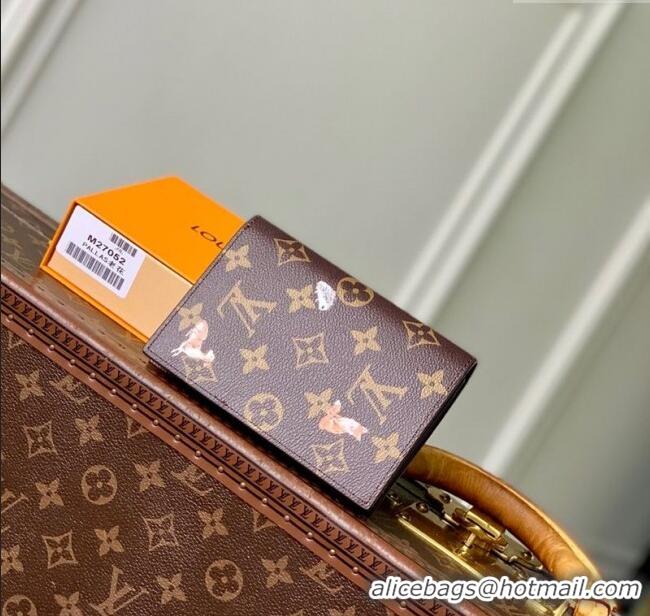 Best Grade Louis Vuitton Passport Cover in Monogram Forest Canvas M27023 Brown 2025