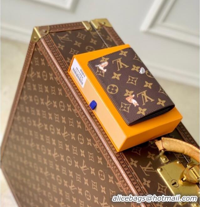 Best Grade Louis Vuitton Passport Cover in Monogram Forest Canvas M27023 Brown 2025