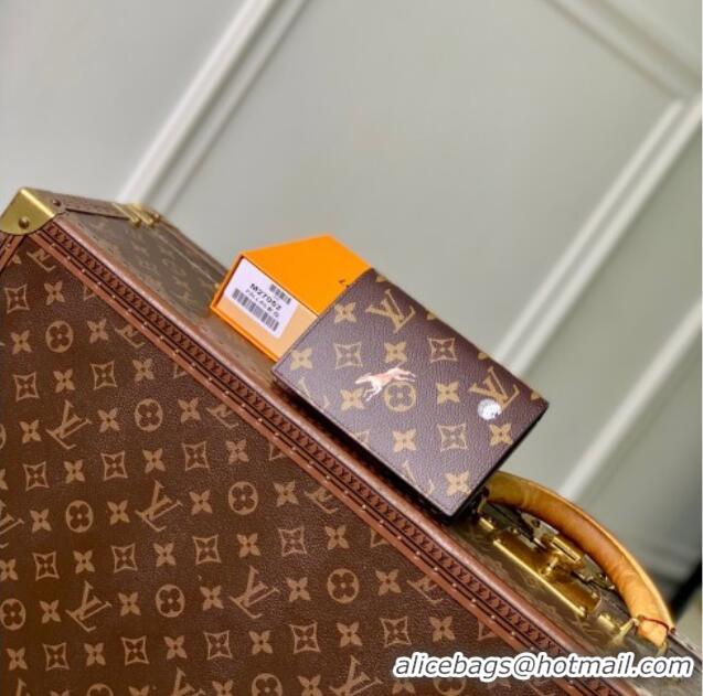 Best Grade Louis Vuitton Passport Cover in Monogram Forest Canvas M27023 Brown 2025
