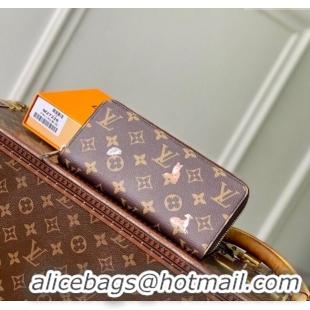 Trendy Design Louis Vuitton Zippy Horizontal Wallet in Monogram Forest Canvas M27226 Brown 2025