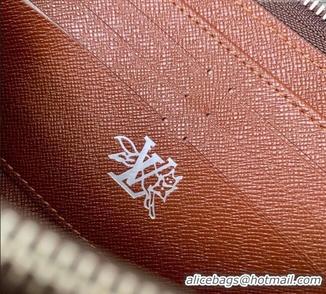 Trendy Design Louis Vuitton Zippy Horizontal Wallet in Monogram Forest Canvas M27226 Brown 2025