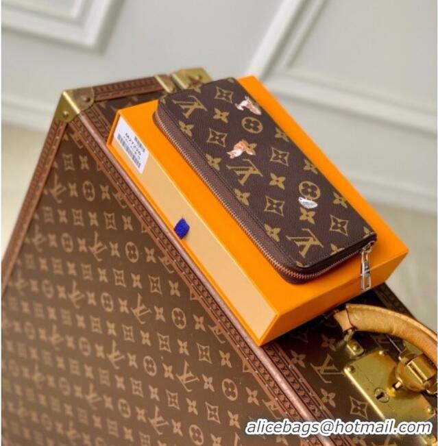 Trendy Design Louis Vuitton Zippy Horizontal Wallet in Monogram Forest Canvas M27226 Brown 2025