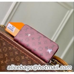Promotional Louis Vuitton Zippy Horizontal Wallet in Monogram Forest Canvas M27226 Burgundy 2025