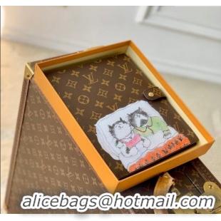 Hot Sell Cheap Louis Vuitton Desk Agenda Cover MM in Cat Print GI1395 2025
