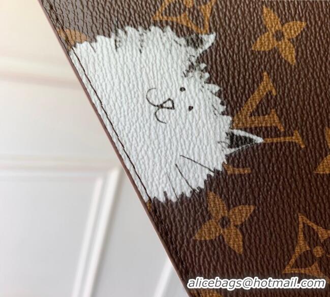 Hot Sell Cheap Louis Vuitton Desk Agenda Cover MM in Cat Print GI1395 2025