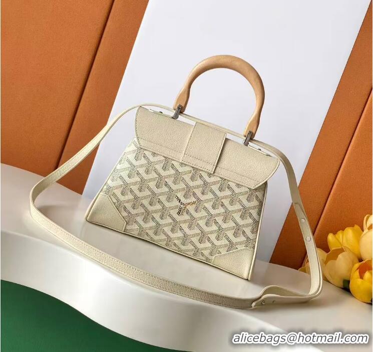 Best Price Goyard Mini Saigon Souple Bag With Chevroches Calfskin 8005 Beige