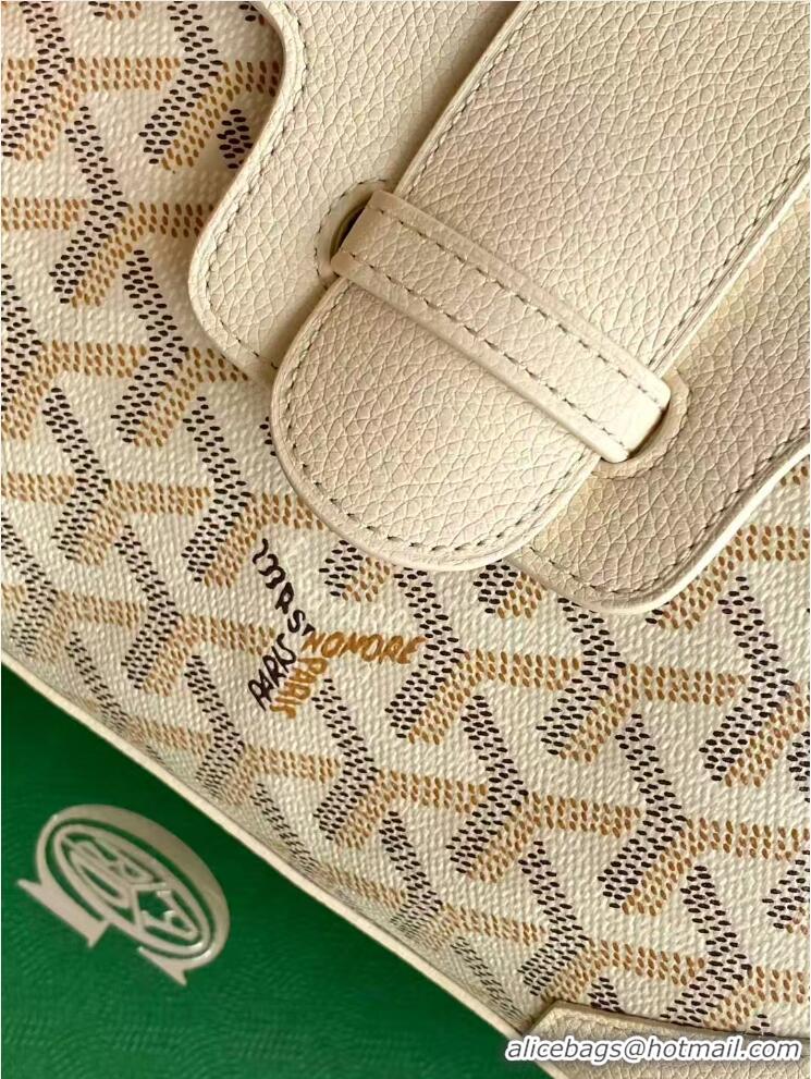 Best Price Goyard Mini Saigon Souple Bag With Chevroches Calfskin 8005 Beige