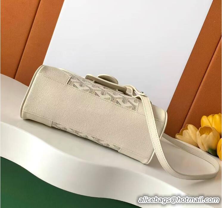 Best Price Goyard Mini Saigon Souple Bag With Chevroches Calfskin 8005 Beige