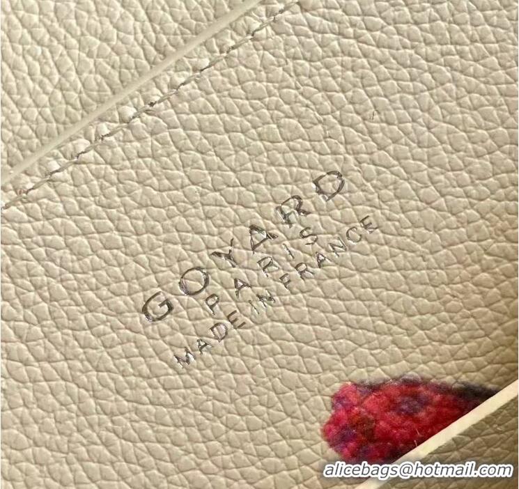 Best Price Goyard Mini Saigon Souple Bag With Chevroches Calfskin 8005 Beige