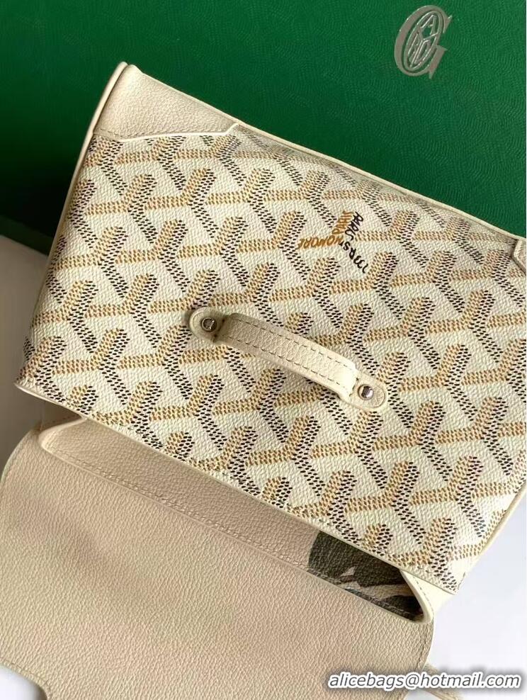 Best Price Goyard Mini Saigon Souple Bag With Chevroches Calfskin 8005 Beige