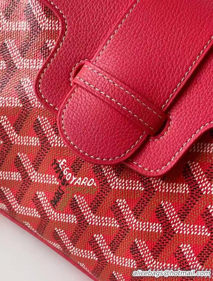 Grade Design Goyard Mini Saigon Souple Bag With Chevroches Calfskin 8005 Fuchsia