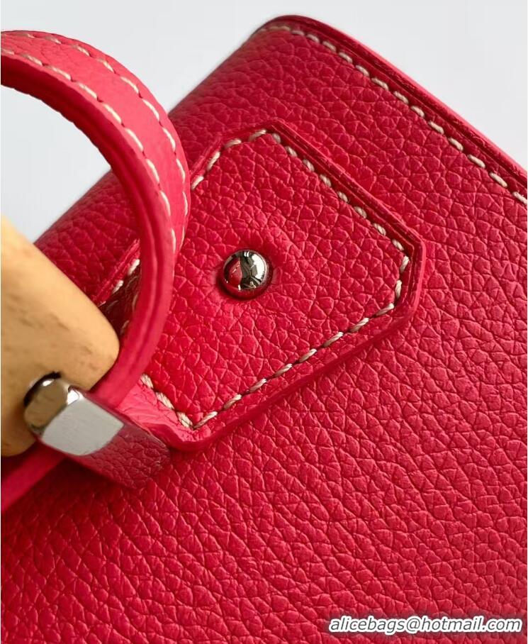 Grade Design Goyard Mini Saigon Souple Bag With Chevroches Calfskin 8005 Fuchsia