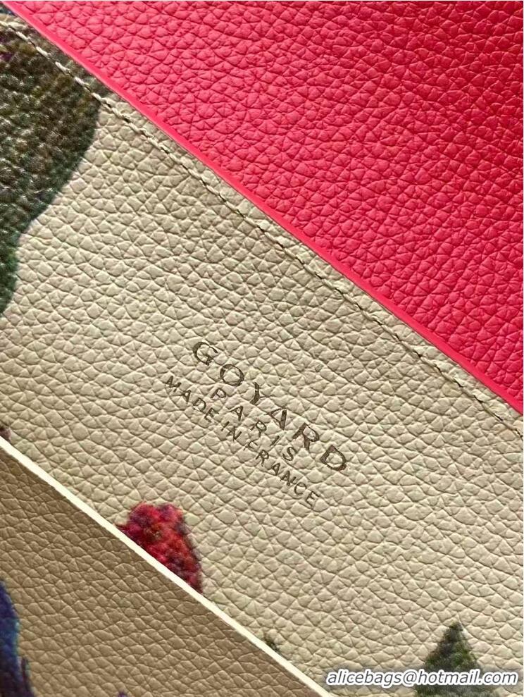 Grade Design Goyard Mini Saigon Souple Bag With Chevroches Calfskin 8005 Fuchsia