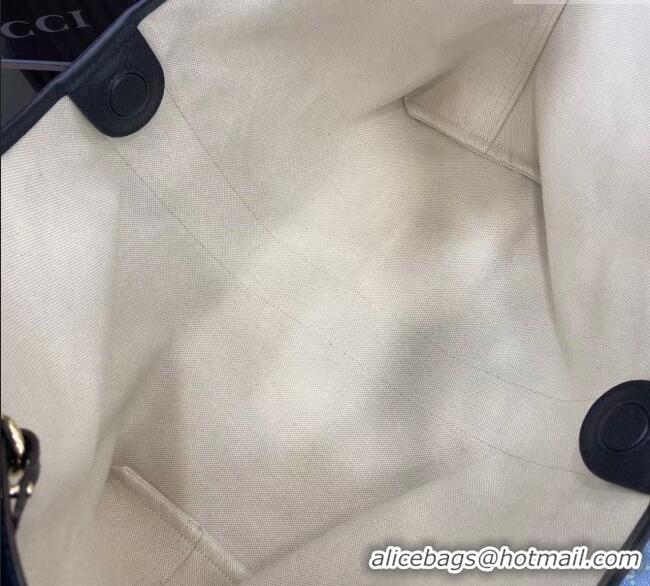 Buy Discount Gucci Giglio Large Tote Bag in GG Denim 853971 Light Blue 2025