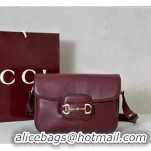 Promotional Gucci Horsebit 1955 Aura small shoulder bag in Leather 847063 Ancora Red 2025