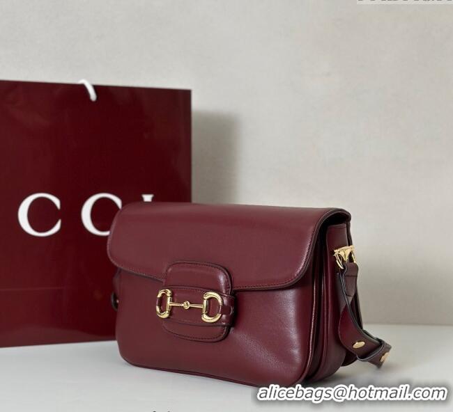 Promotional Gucci Horsebit 1955 Aura small shoulder bag in Leather 847063 Ancora Red 2025