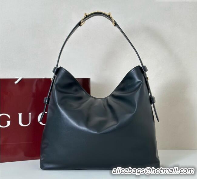 Buy Cheap Gucci Beatrix Leather large tote bag 850546 Black 2025