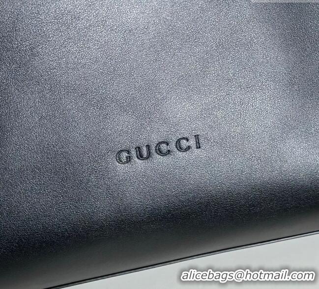 Buy Cheap Gucci Beatrix Leather large tote bag 850546 Black 2025
