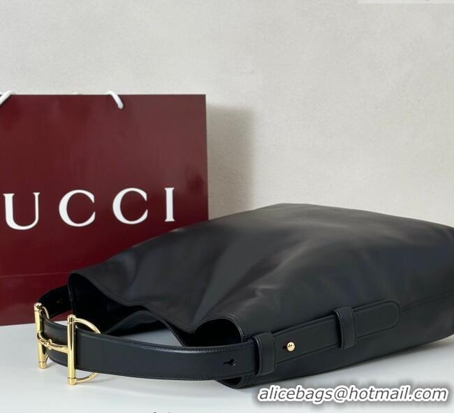 Buy Cheap Gucci Beatrix Leather large tote bag 850546 Black 2025