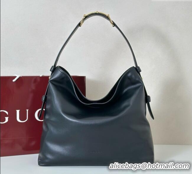 Buy Cheap Gucci Beatrix Leather large tote bag 850546 Black 2025