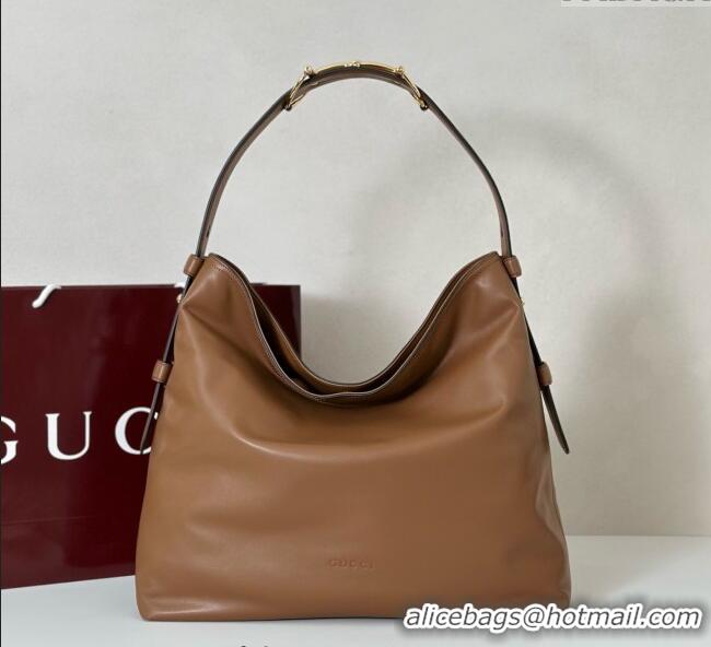Trendy Design Gucci Beatrix Leather large tote bag 850546 Brown 2025