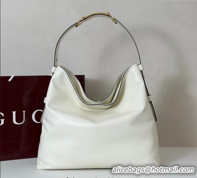 Affordable Price Gucci Beatrix Leather large tote bag 850546 White 2025