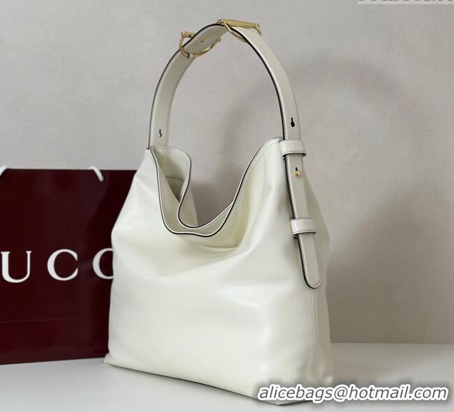 Affordable Price Gucci Beatrix Leather large tote bag 850546 White 2025