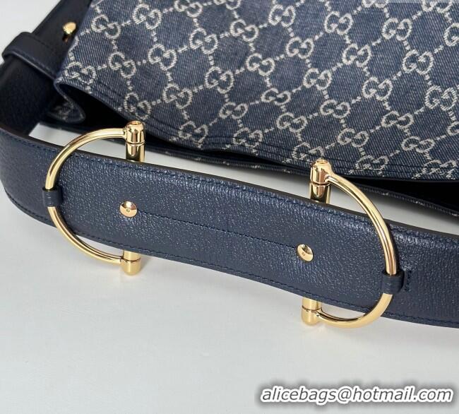 Grade Design Gucci Beatrix GG Denim large tote bag 850546 Navy Blue 2025