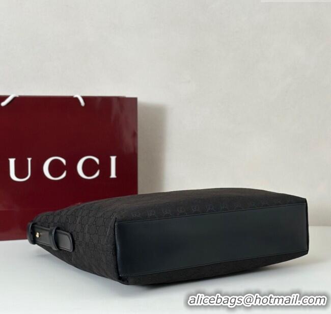 Top Quality Gucci Beatrix GG Canvas large tote bag 850546 Black 2025