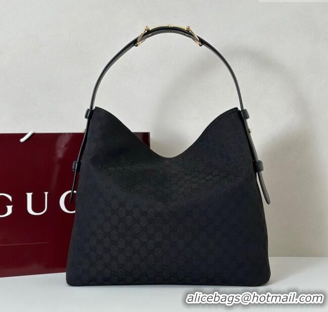 Top Quality Gucci Beatrix GG Canvas large tote bag 850546 Black 2025