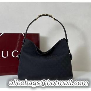 Best Quality Gucci Beatrix GG Canvas medium tote bag 850926 Black 2025