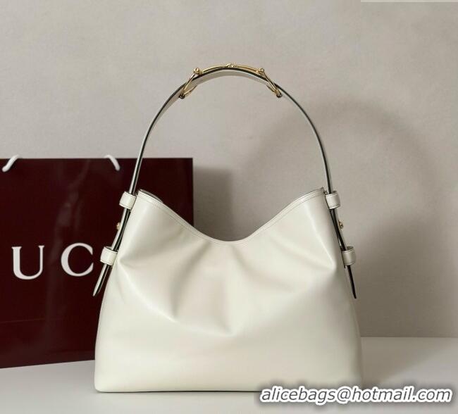 Grade Quality Gucci Beatrix Leather medium tote bag 850926 White 2025