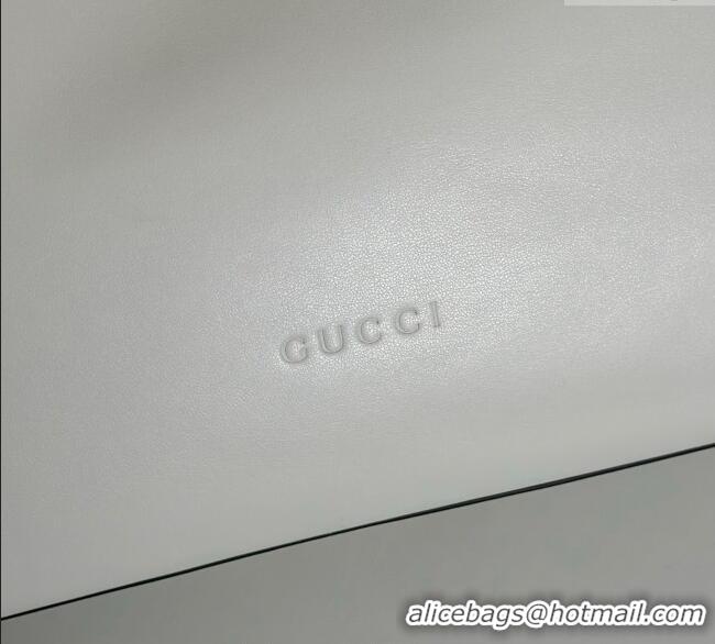 Grade Quality Gucci Beatrix Leather medium tote bag 850926 White 2025