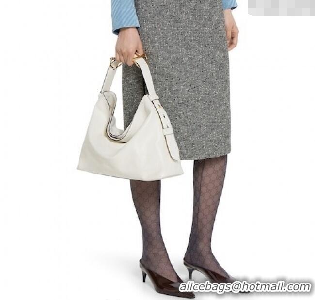 Grade Quality Gucci Beatrix Leather medium tote bag 850926 White 2025