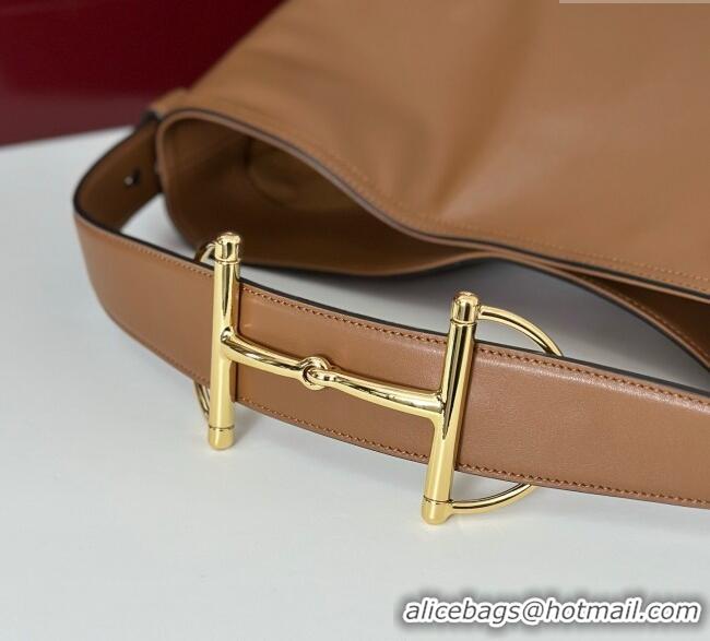 Famous Brand Gucci Beatrix Leather medium tote bag 850926 Brown 2025