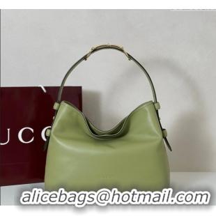 Best Product Gucci Beatrix Leather medium tote bag 850926 Sage Green 2025