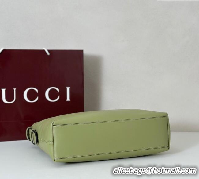 Best Product Gucci Beatrix Leather medium tote bag 850926 Sage Green 2025