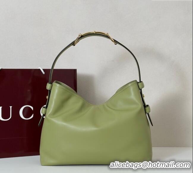 Best Product Gucci Beatrix Leather medium tote bag 850926 Sage Green 2025